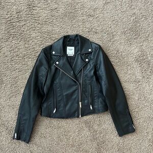 Abercrombie Vegan Leather Moto Jacket